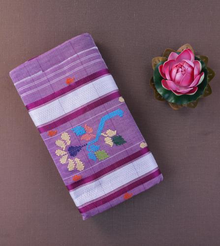 SAREES TIRUNELVELI RAYONxCOTTON Mix CHEDI BUTTA 550 cms SLNC